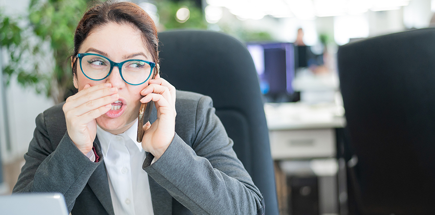 woman speaking on the phone